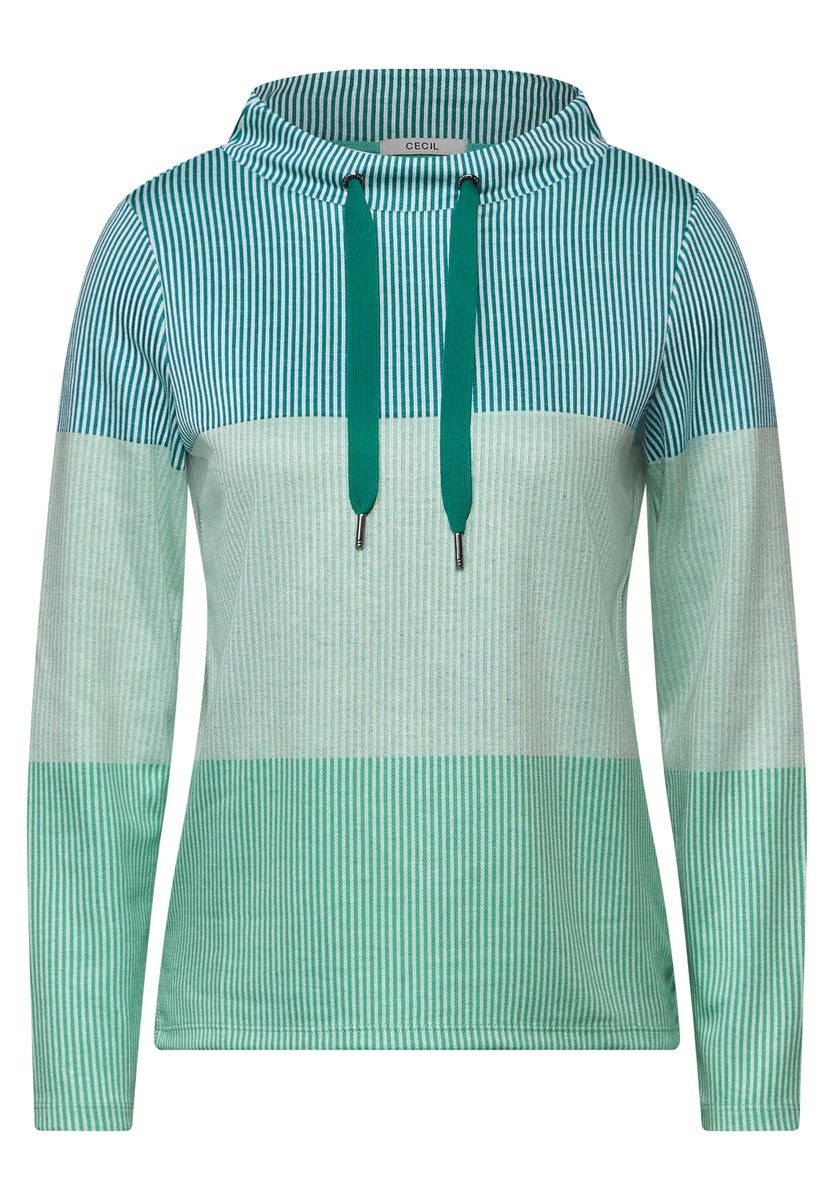 Gestreiftes Colorblock Shirt