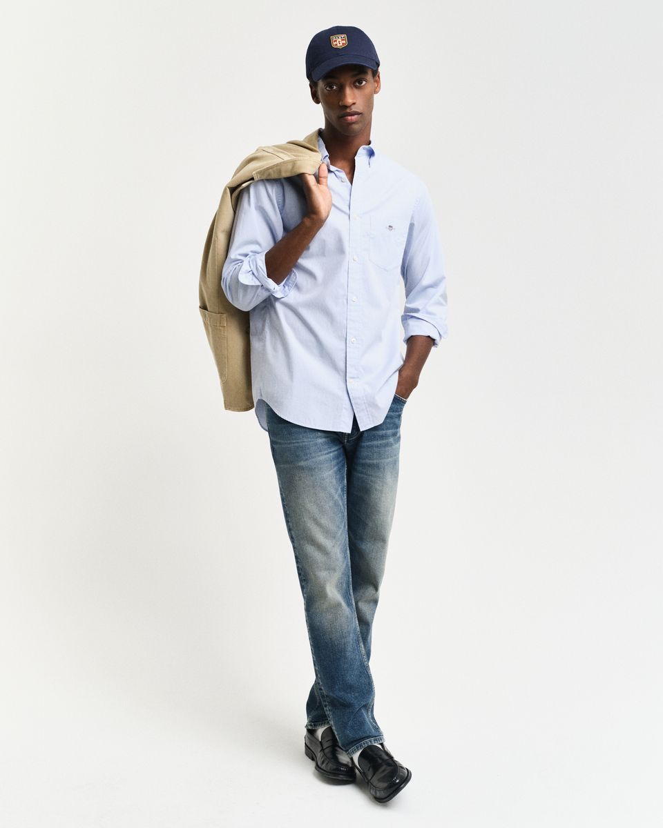 Regular Fit Classic Popeline Hemd