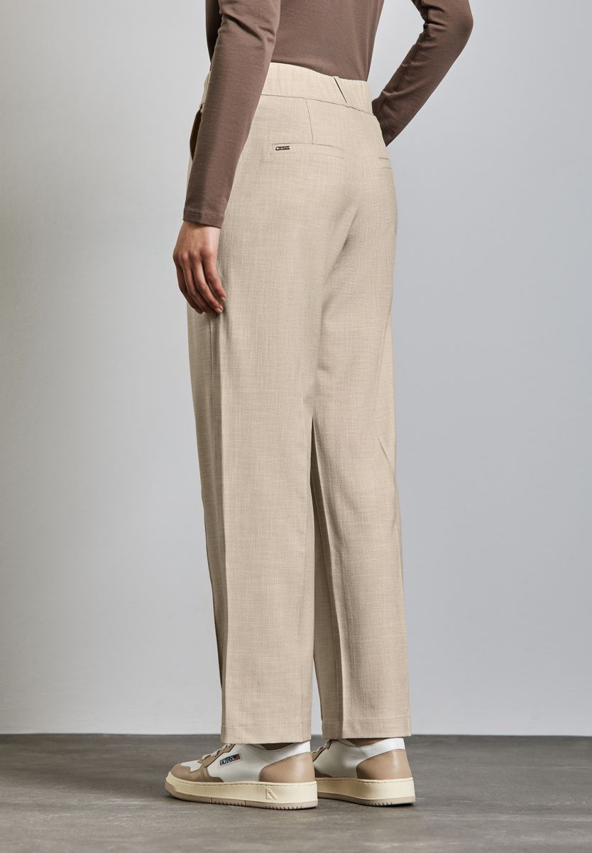 Straight Leg Melange-Hose