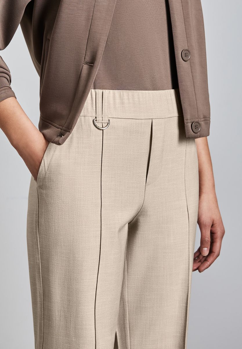 Straight Leg Melange-Hose