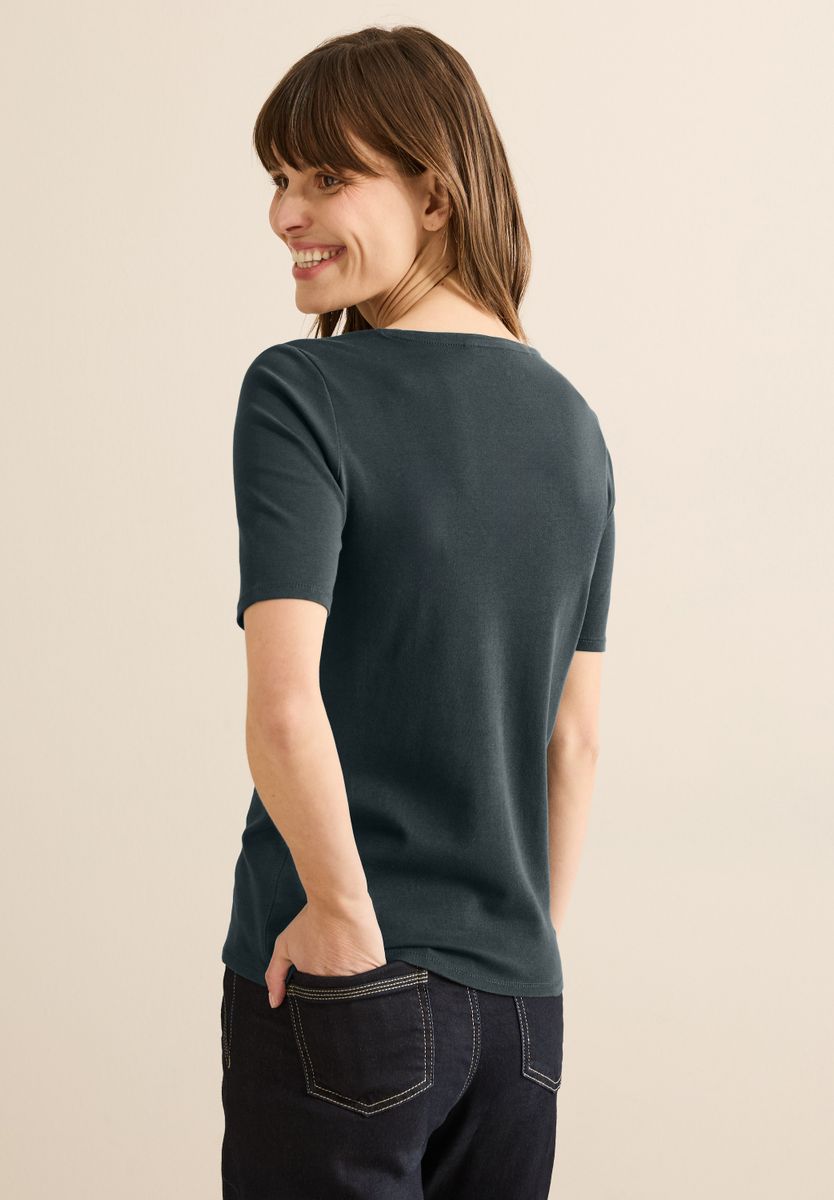 T-Shirt in Unifarbe