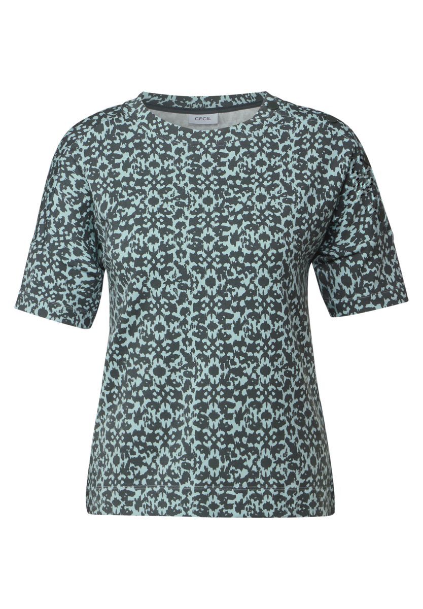 T-Shirt mit Knopfdetail