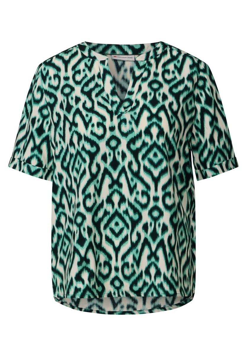 Gemusterte Bluse