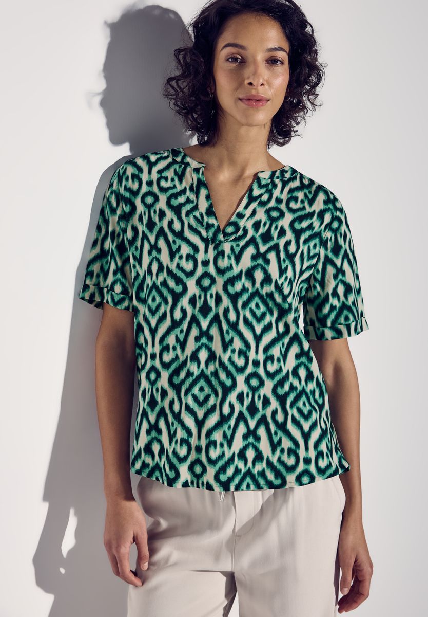 Gemusterte Bluse