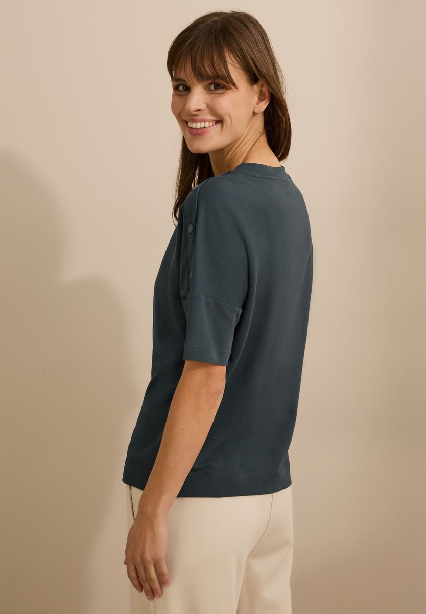 T-Shirt mit Knopfdetail