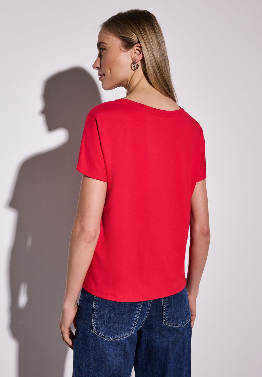 Shirt in Unifarbe