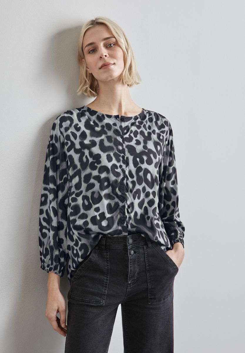 Bluse mit Raffungen