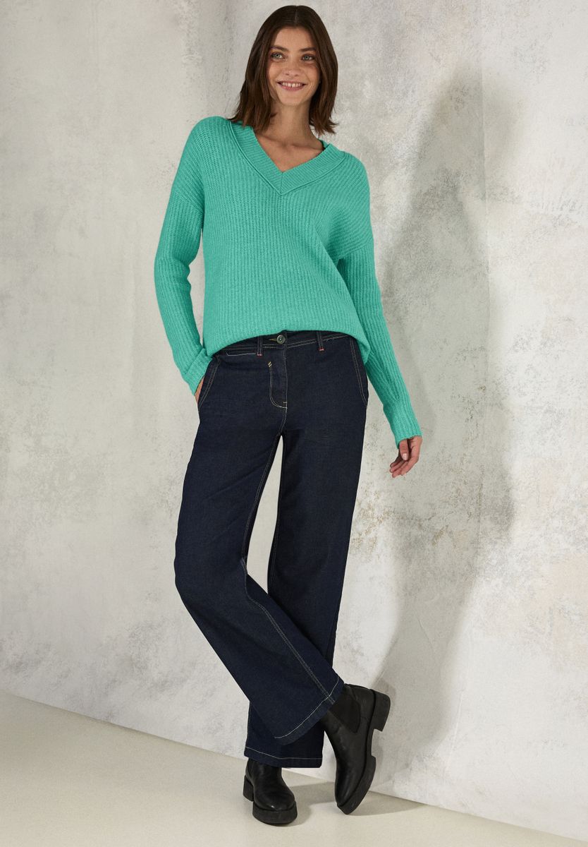 Pullover mit V-Ausschnitt
