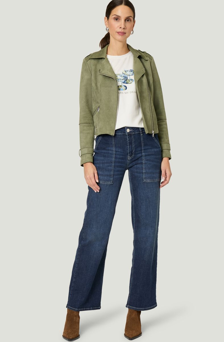 Velourslederjacke