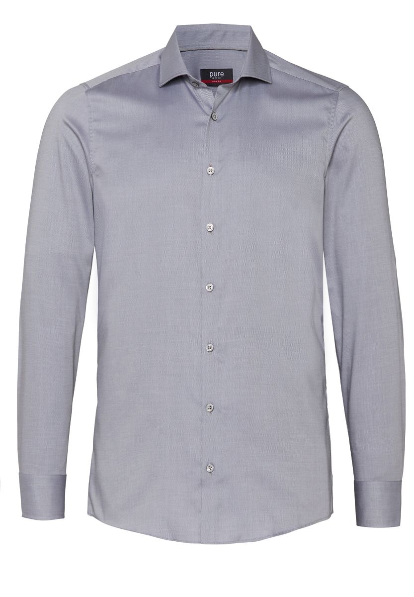 PURE Hemd City slim fit Langarm