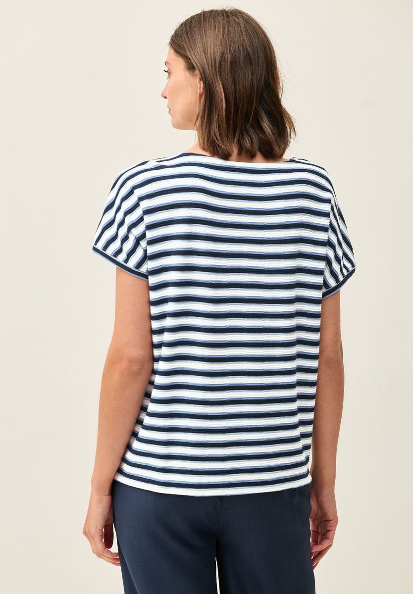 Gestreiftes Strukturshirt