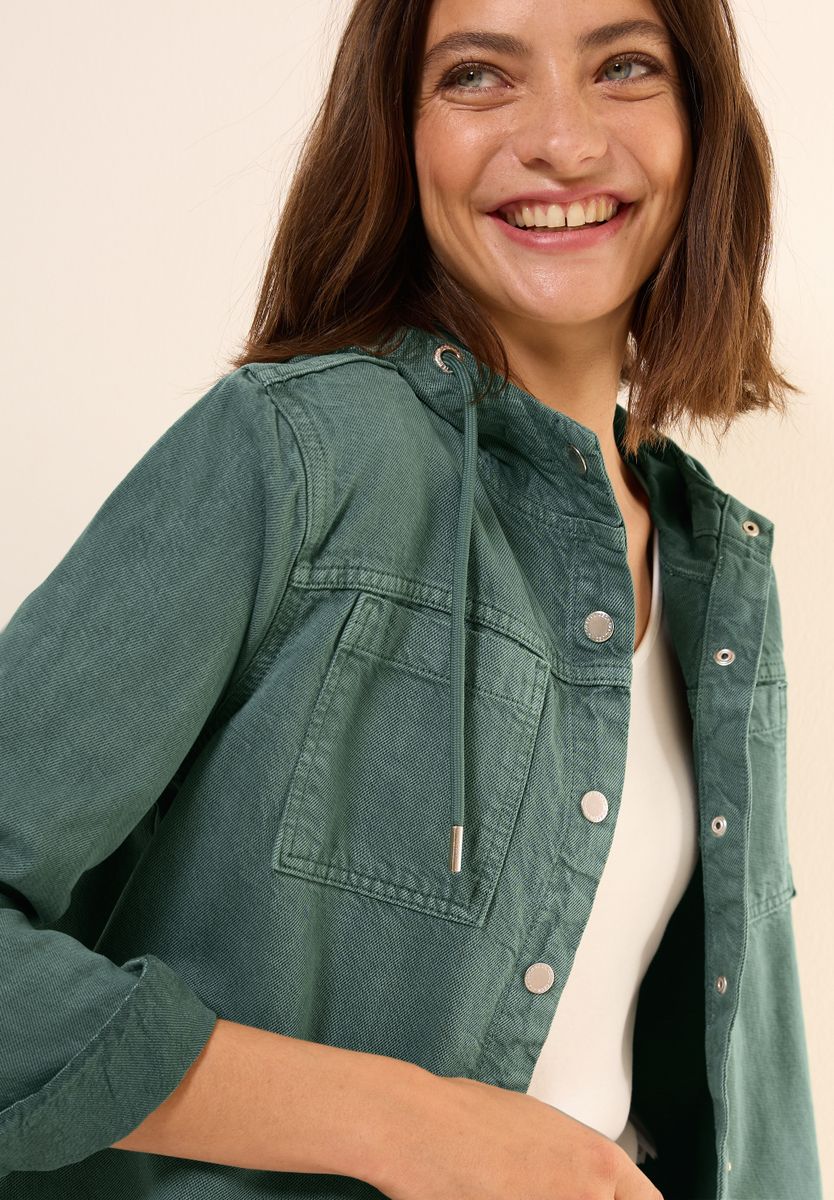Overshirt mit Kapuze