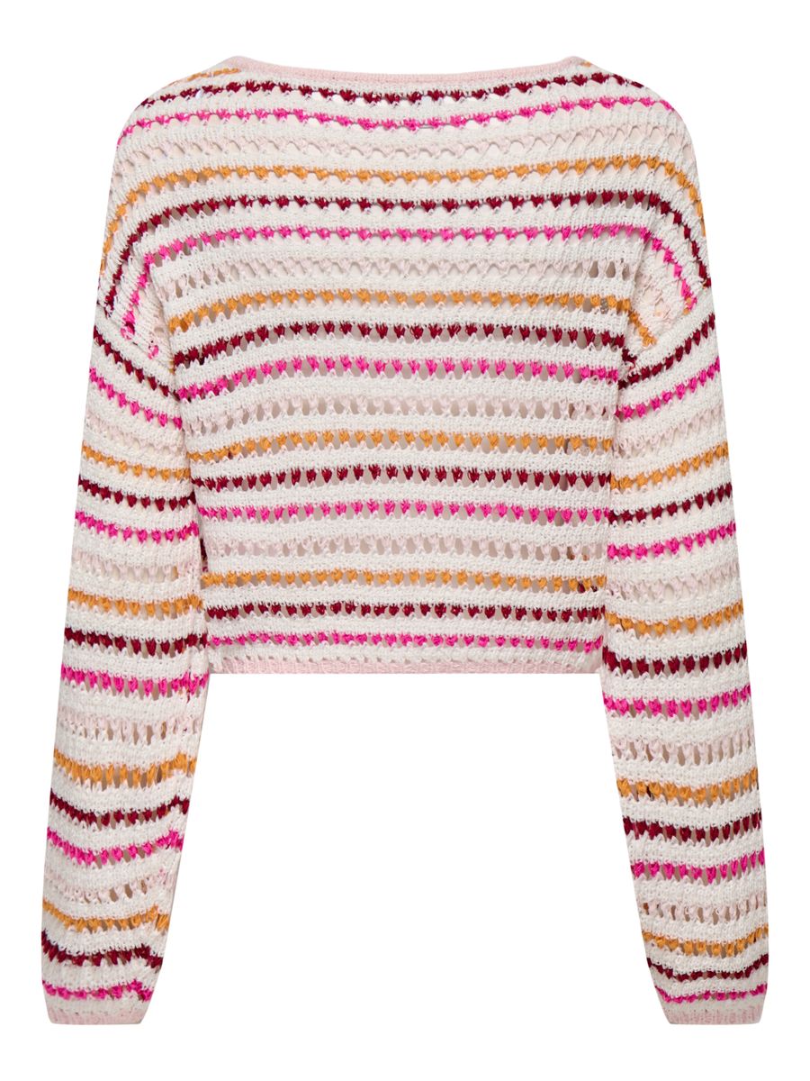 ONLGEENA LS SHORT STRIPE BOATNECK CC KNT