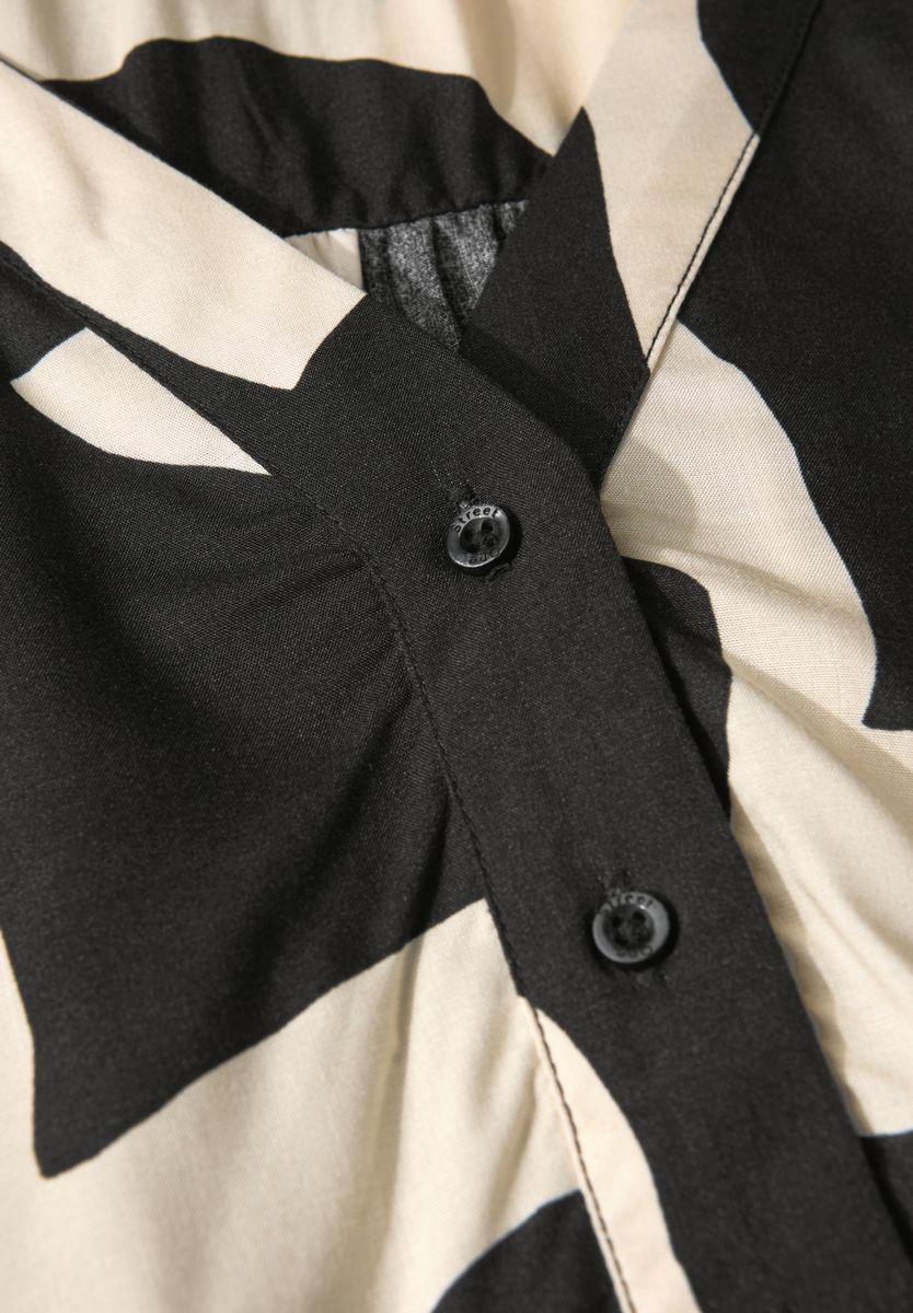 Gemusterte Bluse