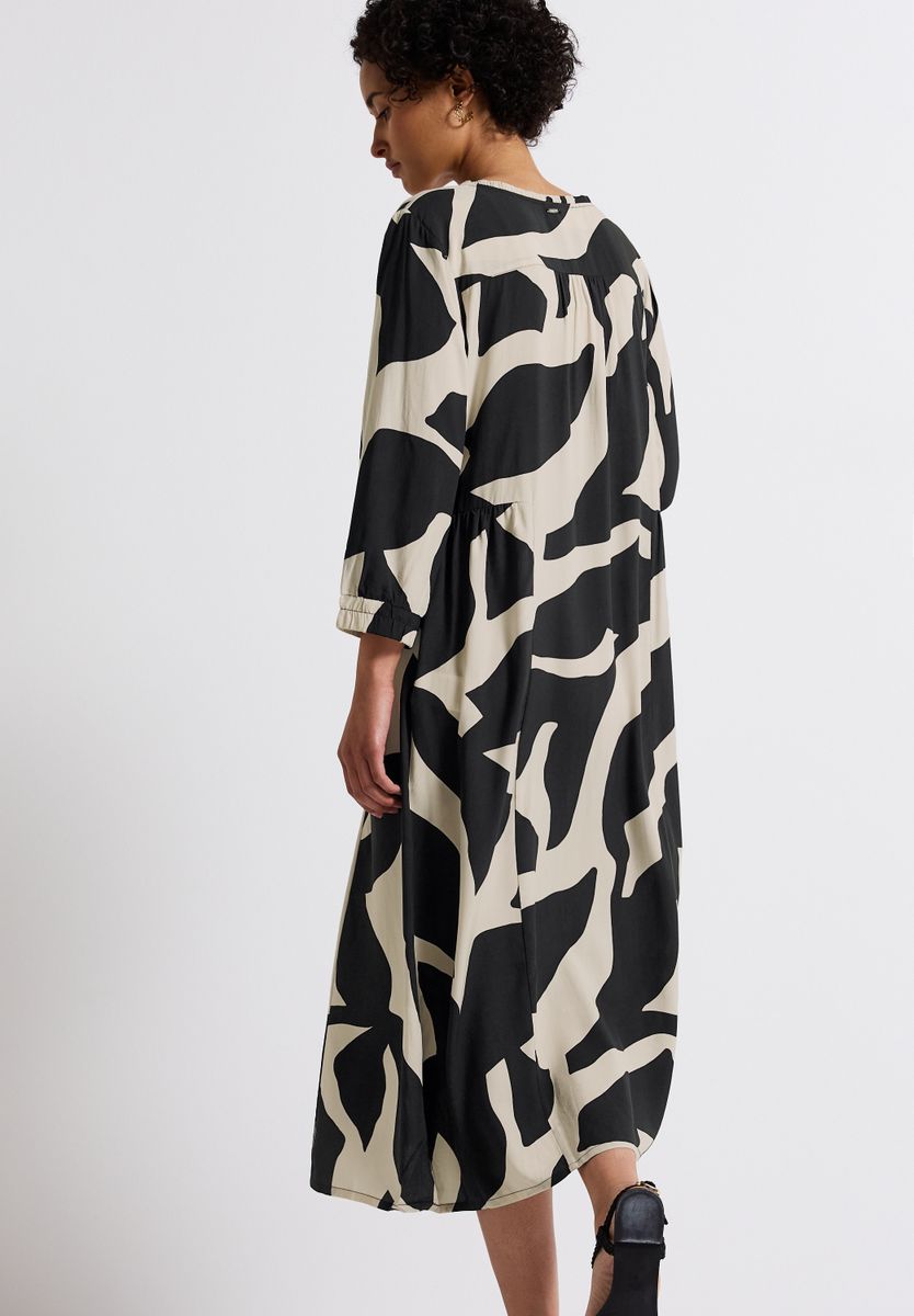 Gemustertes Midi-Kleid
