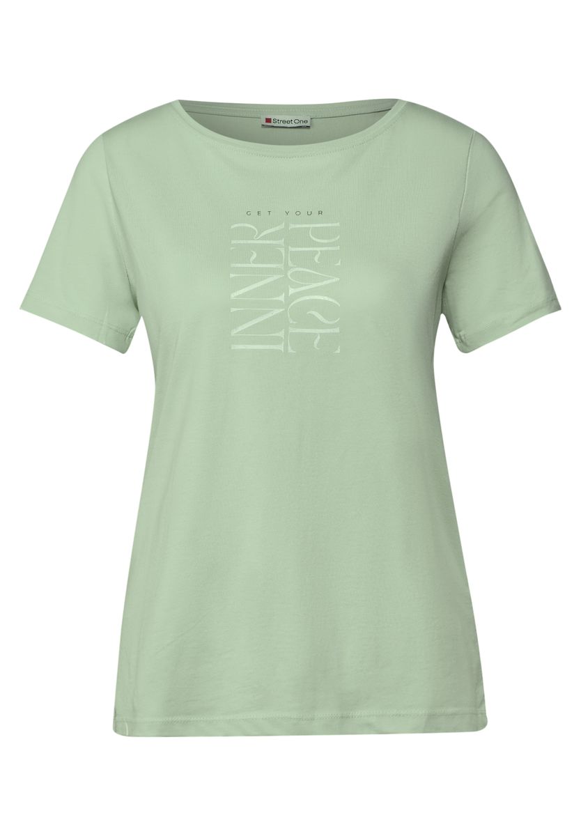 T-Shirt mit Wording Print
