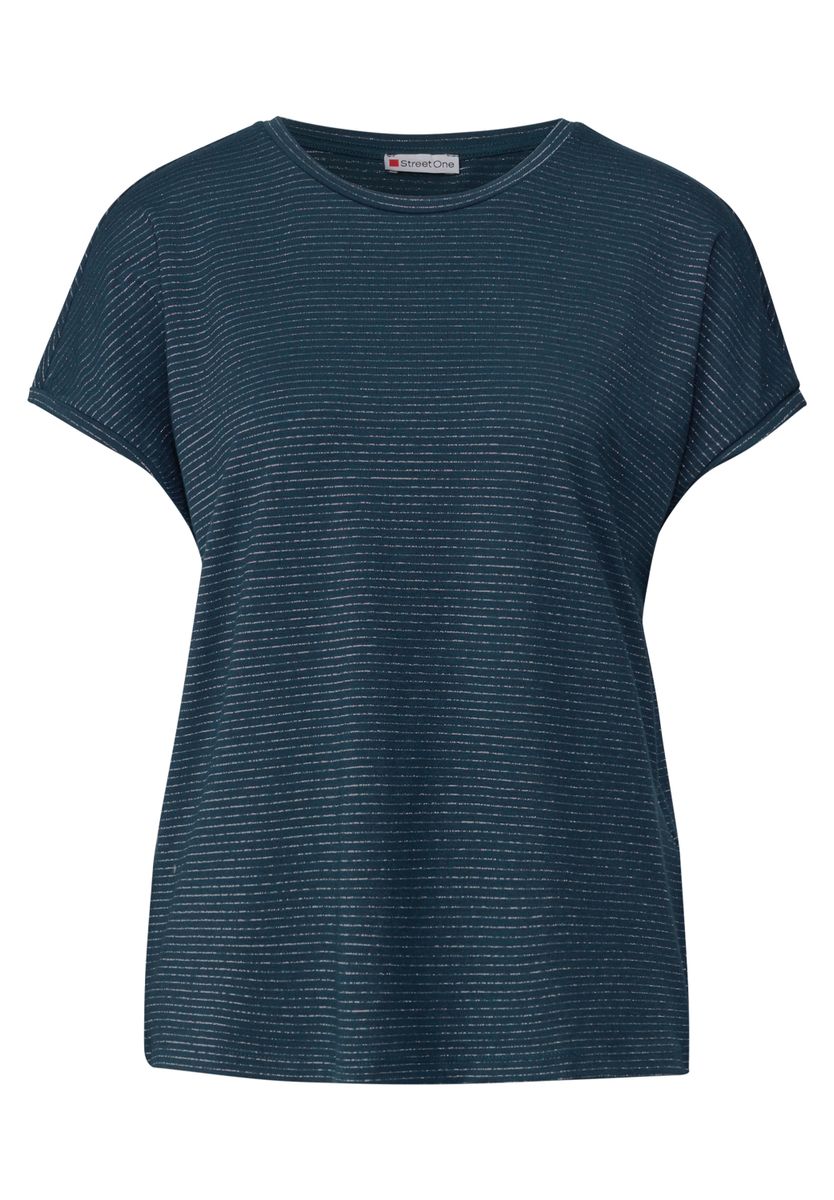 Shirt mit Glitzerstreifen