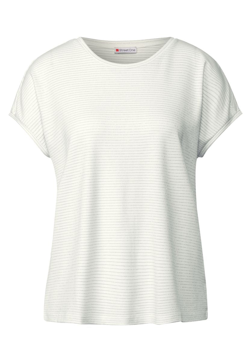 Shirt mit Glitzerstreifen