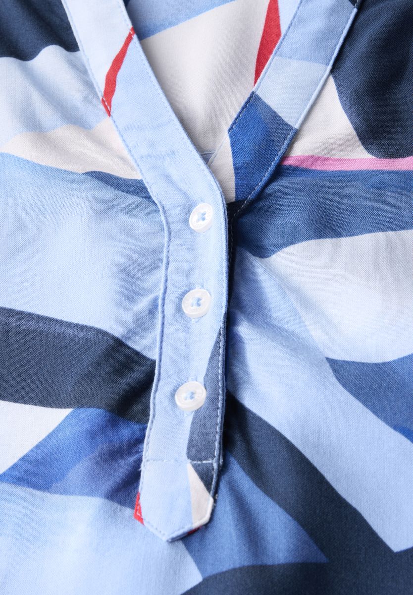 Gemustertes Blusenshirt