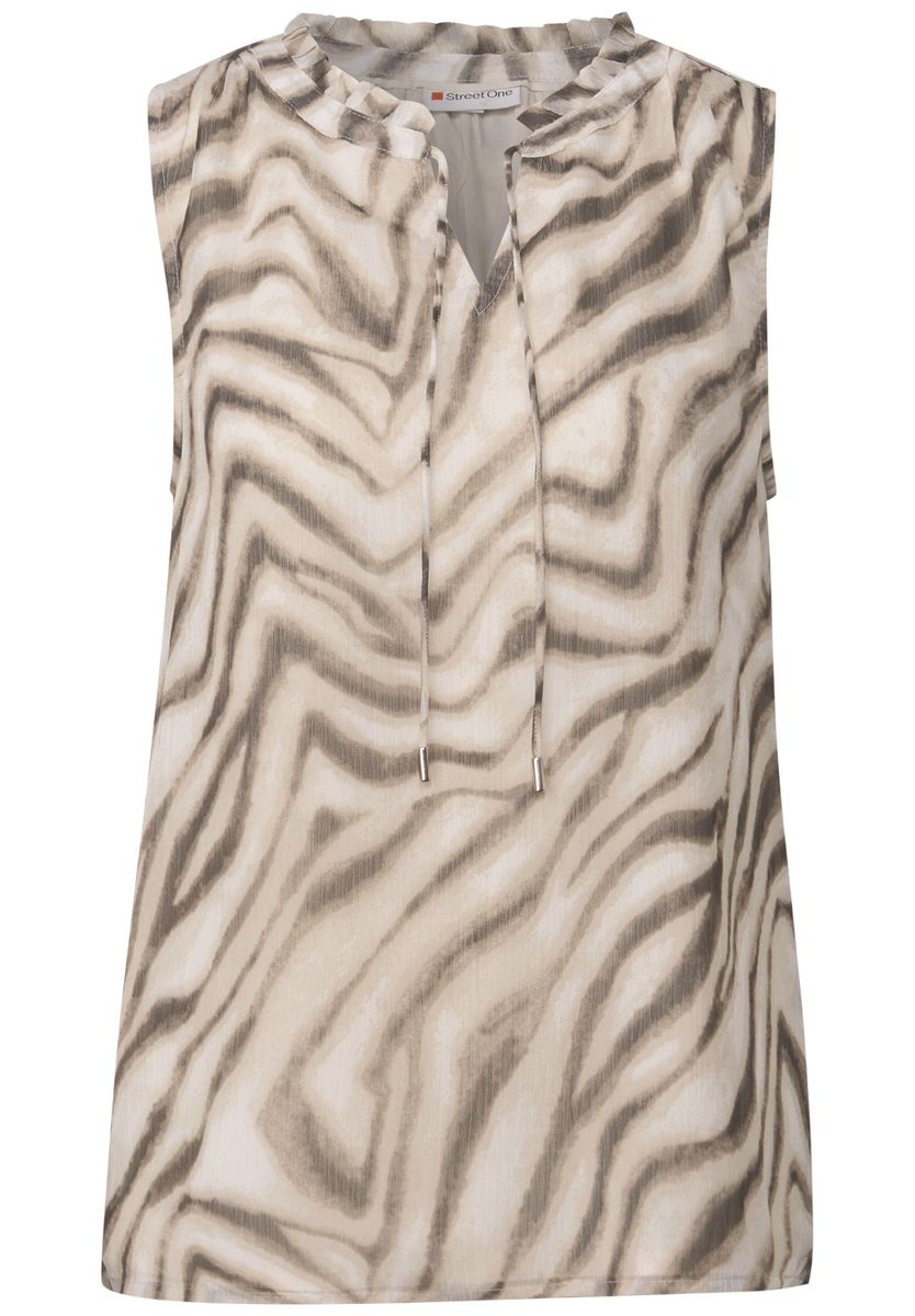 Chiffon Blusentop mit Print