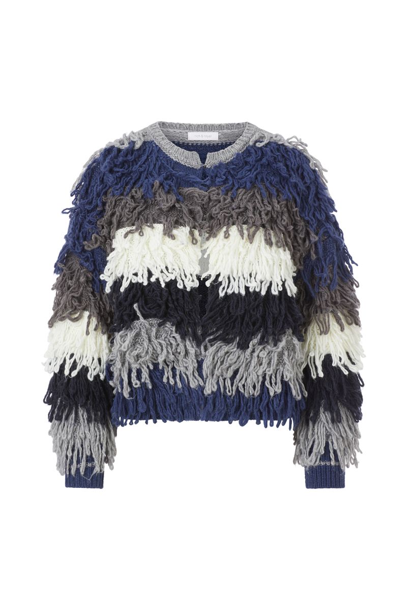 Shaggy Open Edge Cardigan