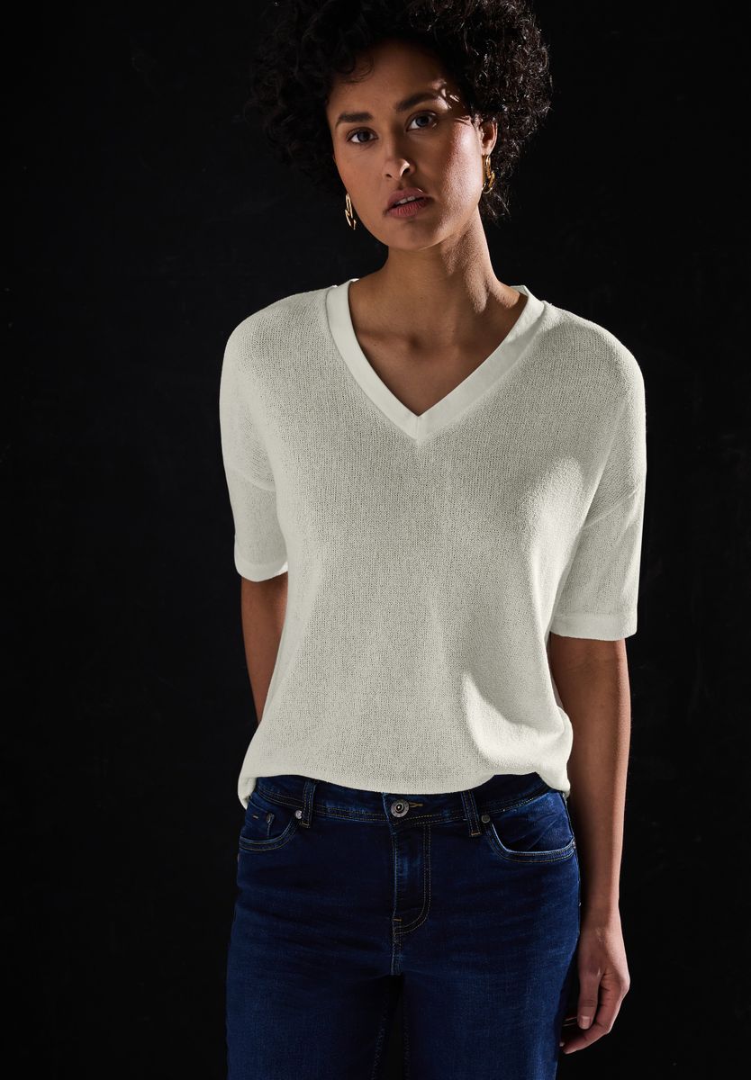 Strick-Look T-Shirt