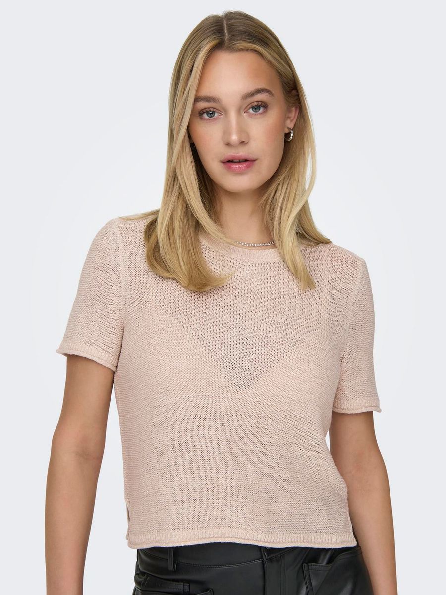 ONLSUNNY S/S PULLOVER KNT NOOS