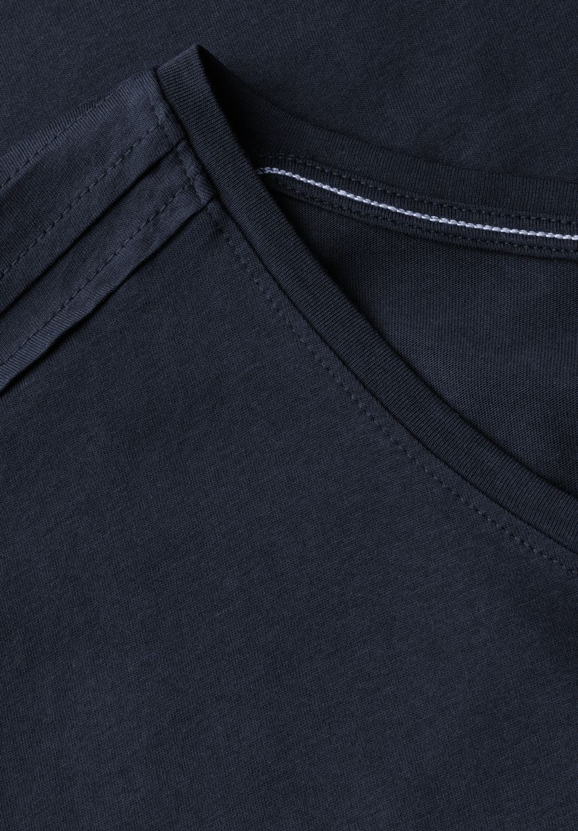 Shirt in Unifarbe