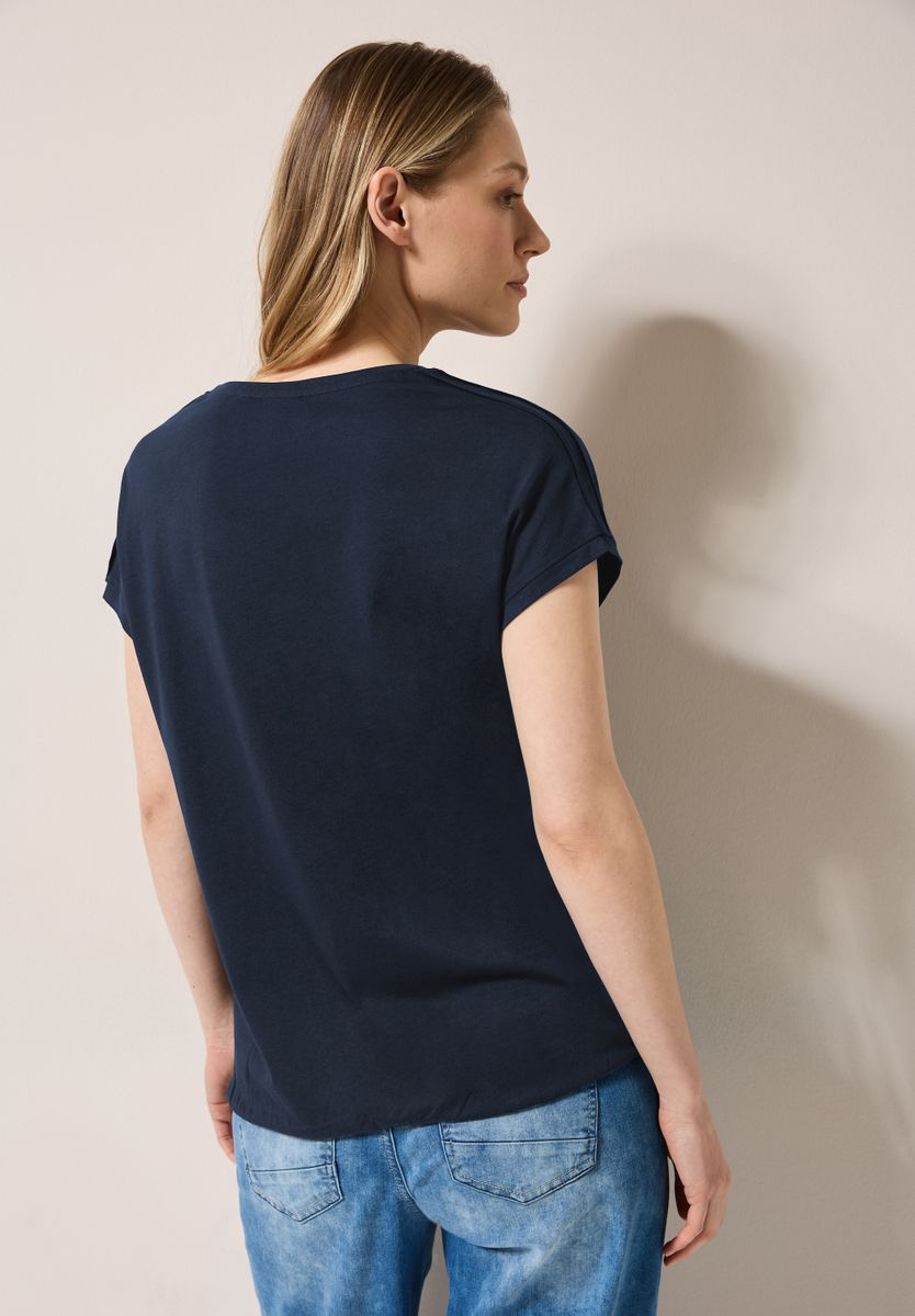 Shirt in Unifarbe