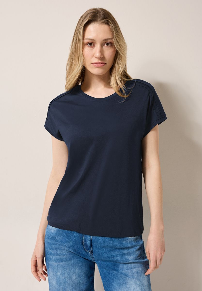 Shirt in Unifarbe
