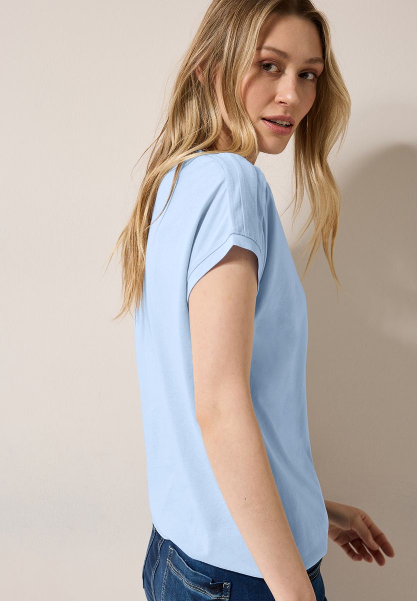 Shirt in Unifarbe
