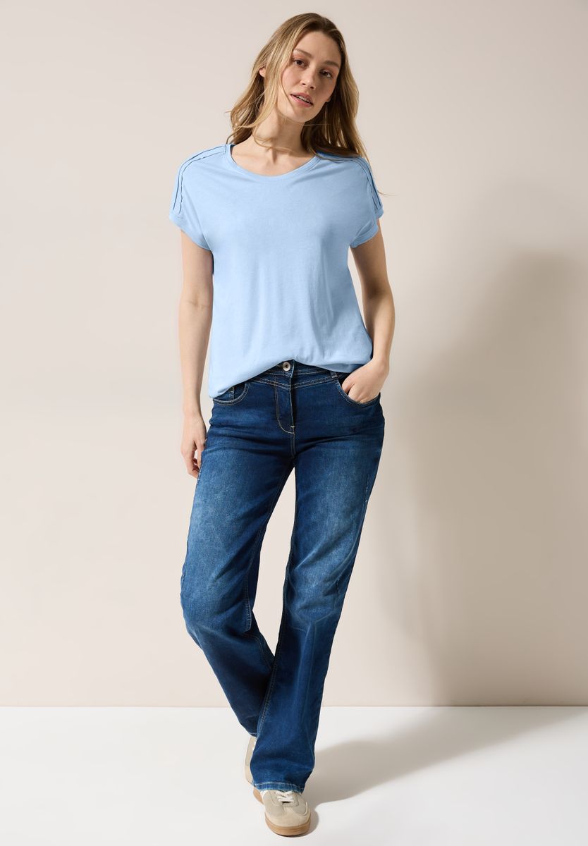 Shirt in Unifarbe
