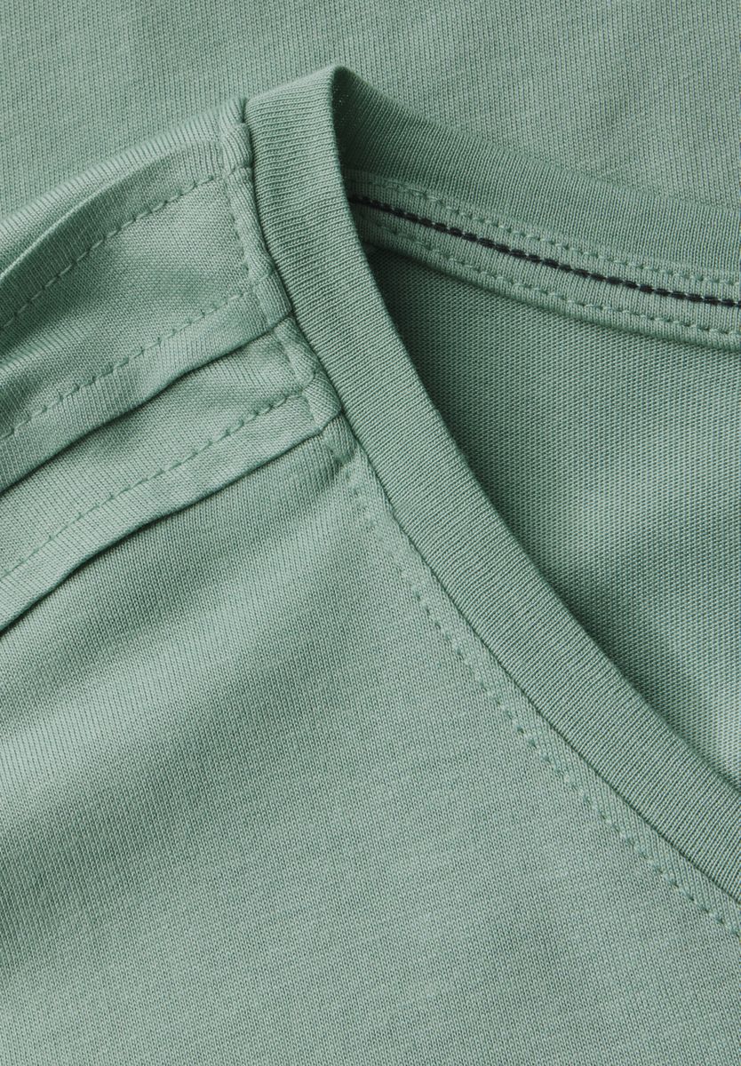 Shirt in Unifarbe