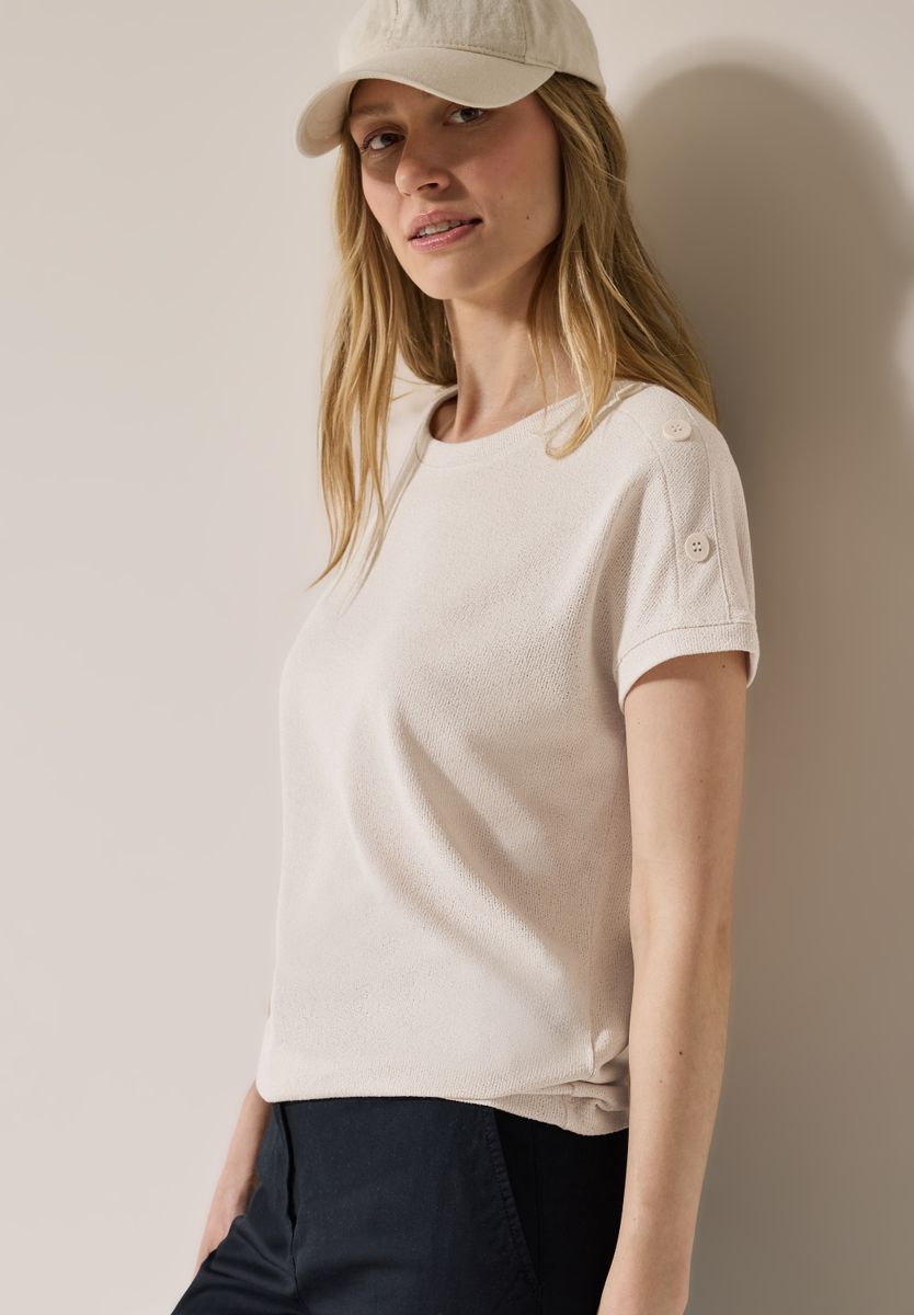 Strukturshirt mit Knöpfen