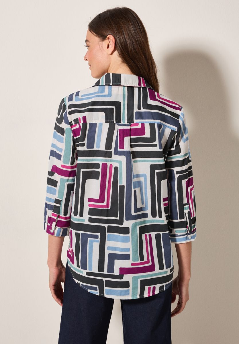 Gemusterte Bluse