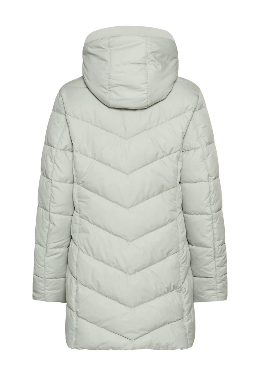 Wattierte Jacke mit abnehmbarer Kapuze
