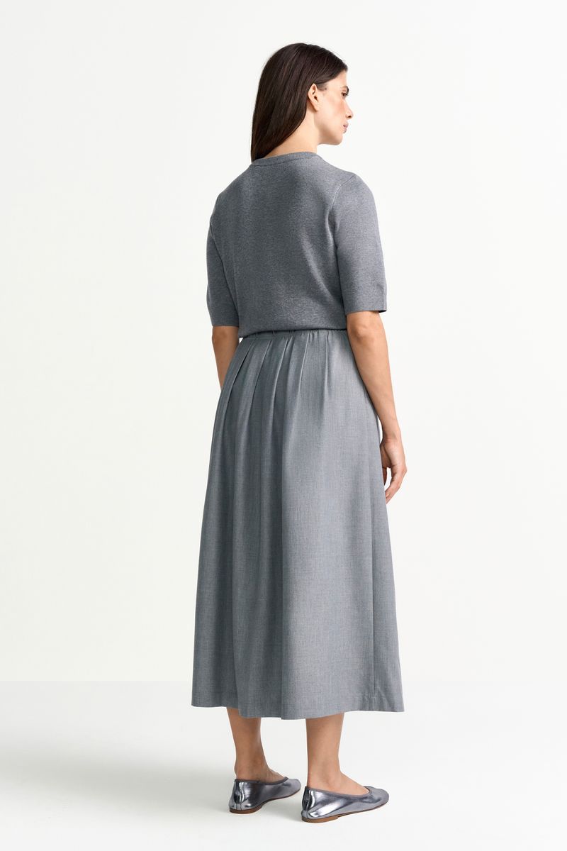 Flanel Midi Skirt