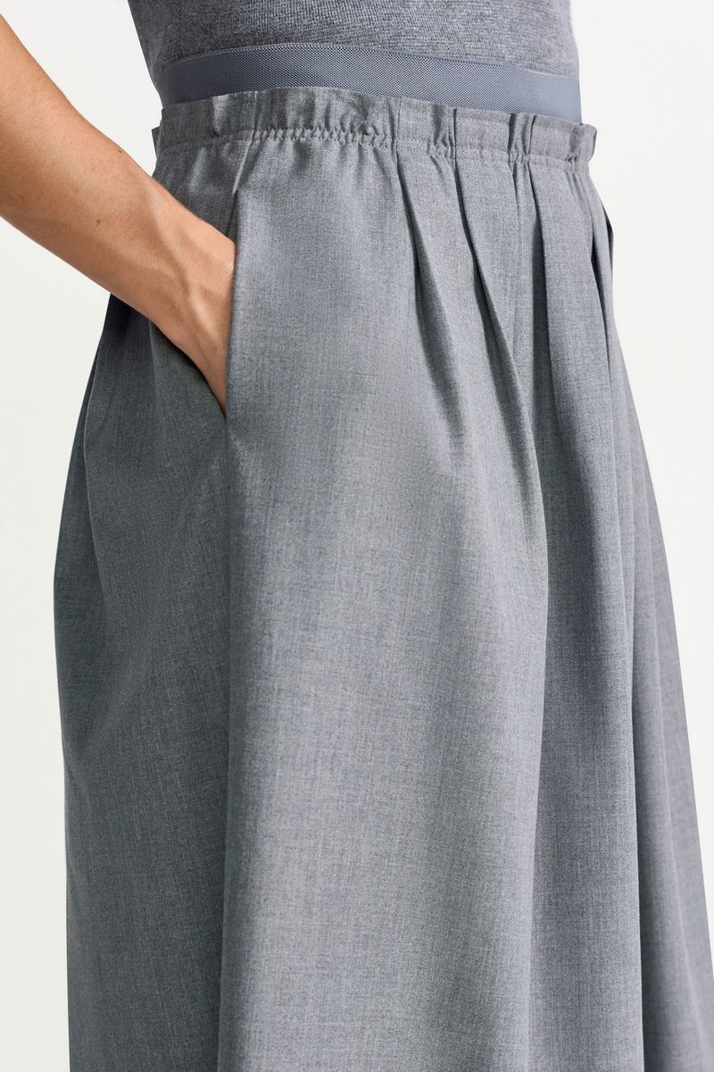 Flanel Midi Skirt