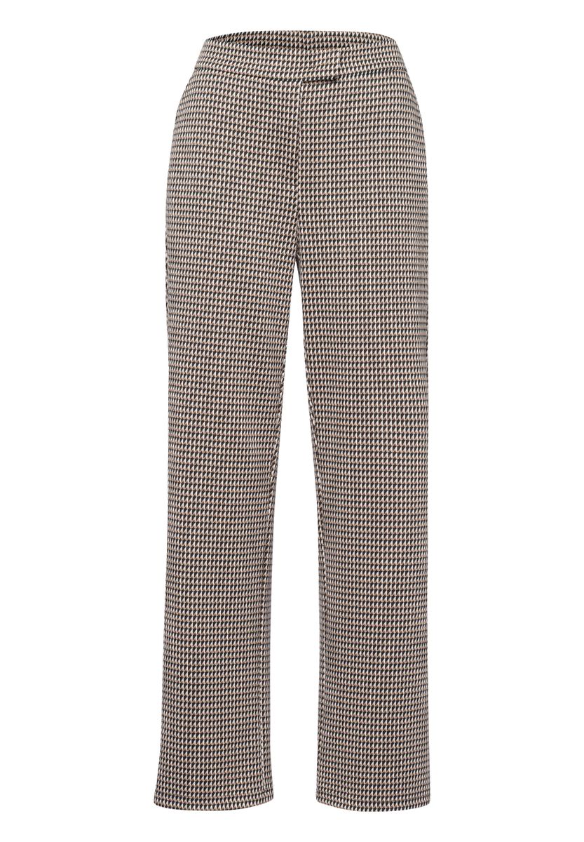 Wide Leg Pants CARAMEL CHIC im modischen Minimal-Dessin