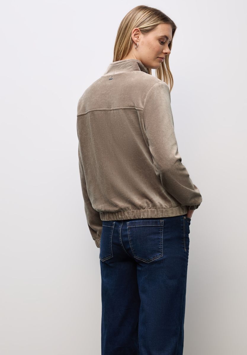 Cordjacke mit Zipper