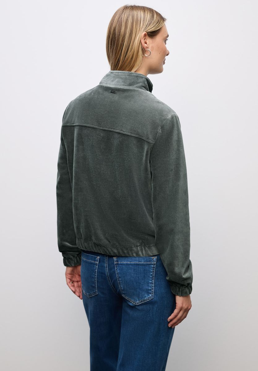 Cordjacke mit Zipper