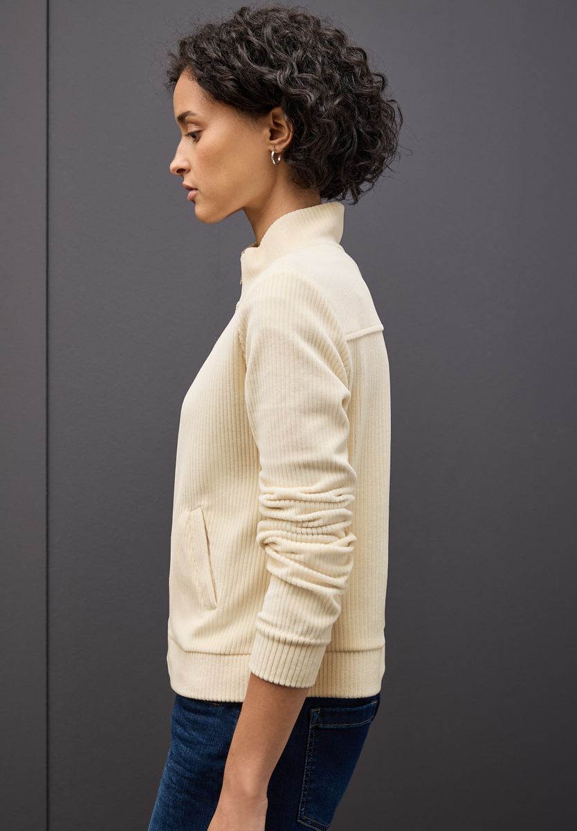 Cordjacke mit Zipper