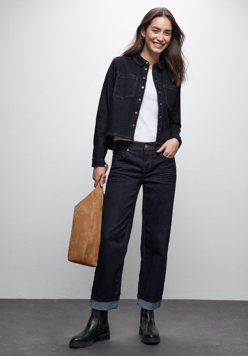 Rinsed Jeansbluse
