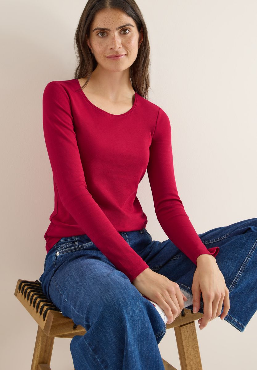Basic Langarmshirt