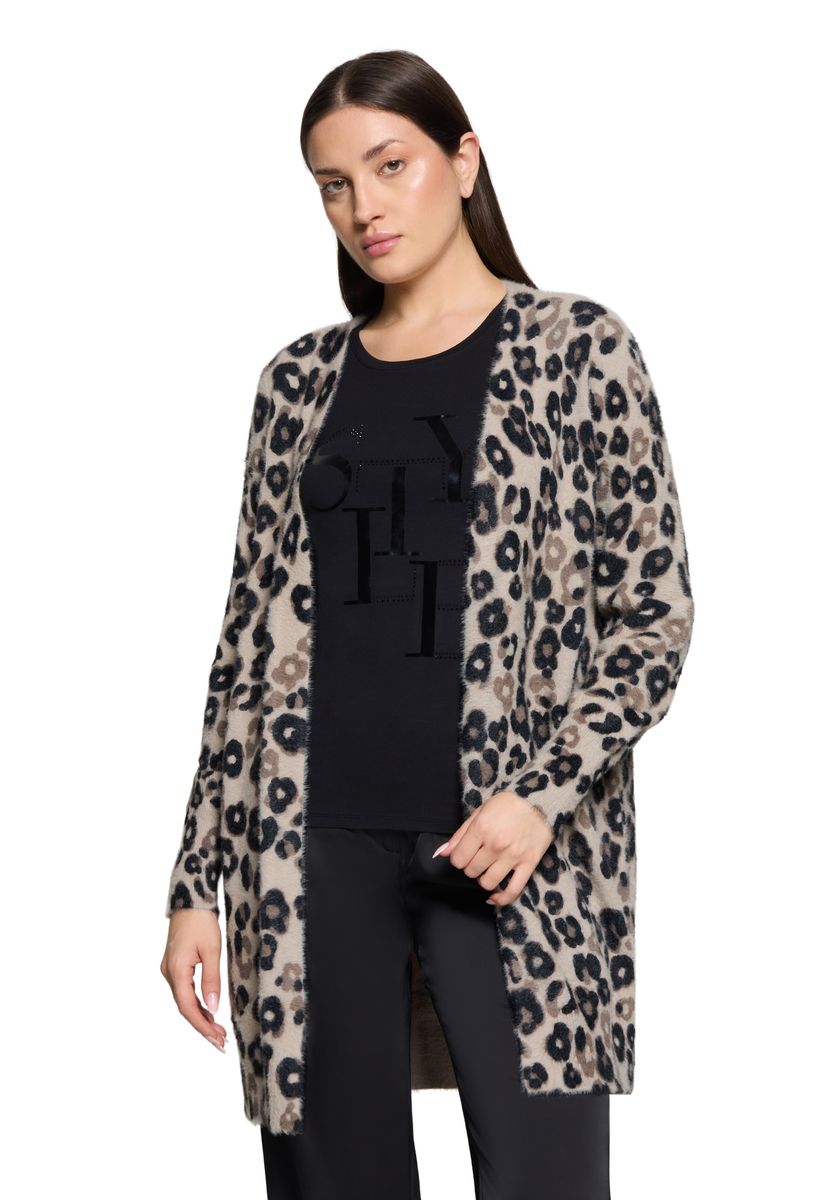 Longstrickjacke