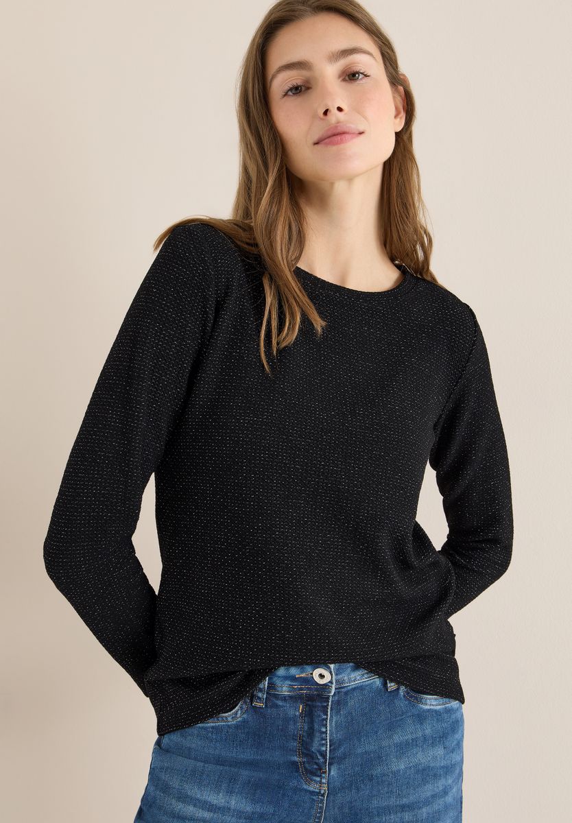Glitzer Strukturshirt