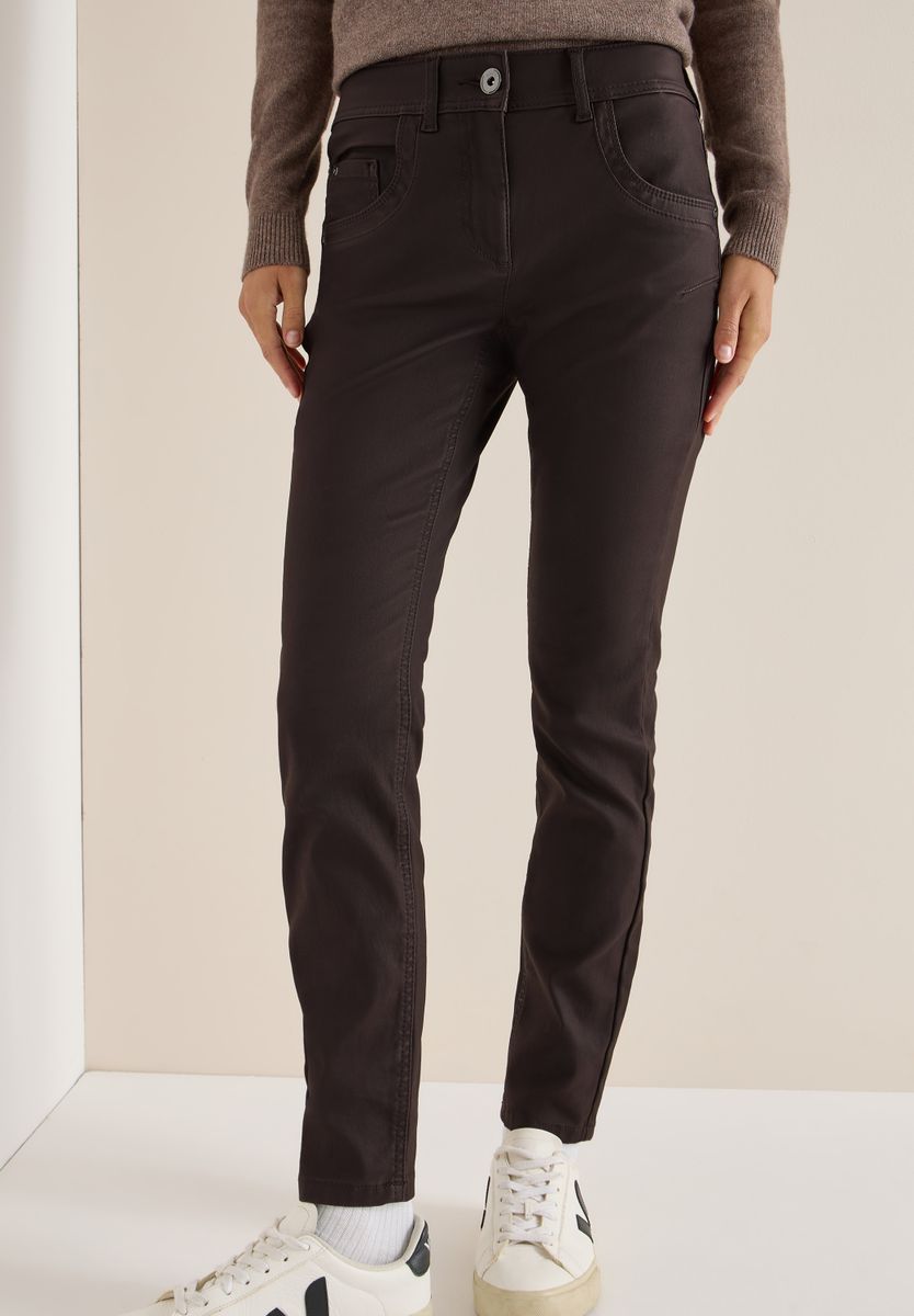 Hose im Leder-Look