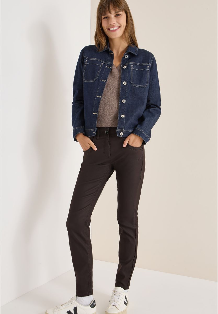 Hose im Leder-Look