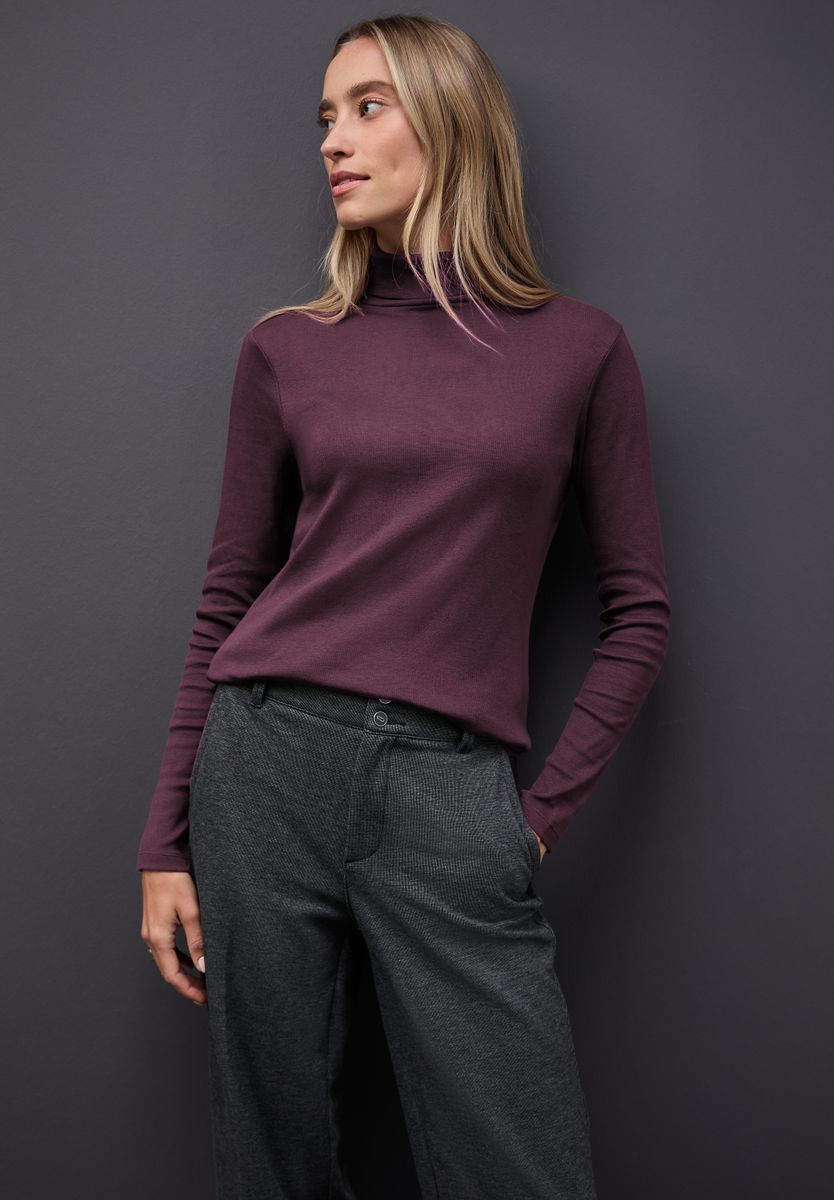 Basic Rollkragenshirt