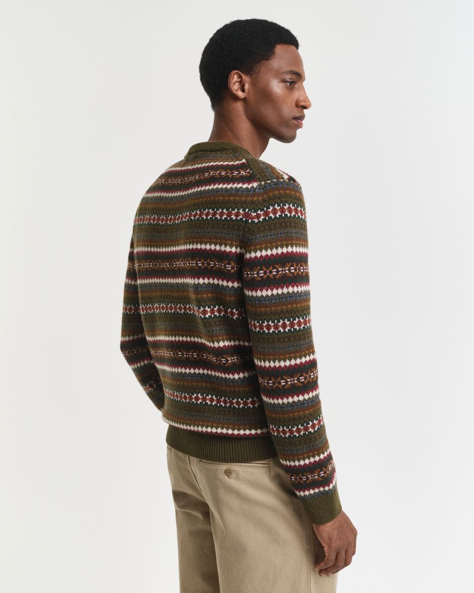 Fair Isle Rundhalspullover